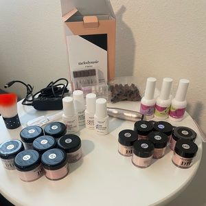 Electric Nail Drill, 2 dip powder sets, & liquid set